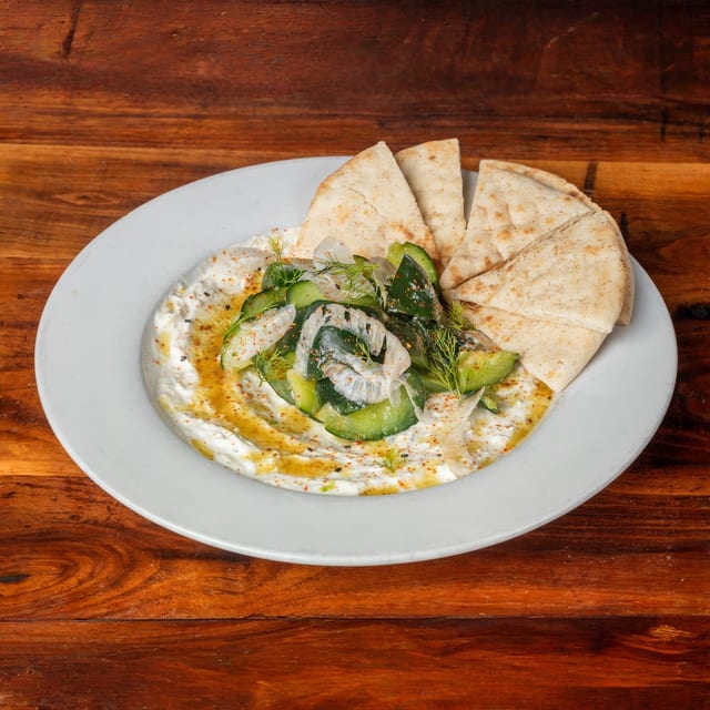 Fresh Cucumber and Tzatziki Salad.