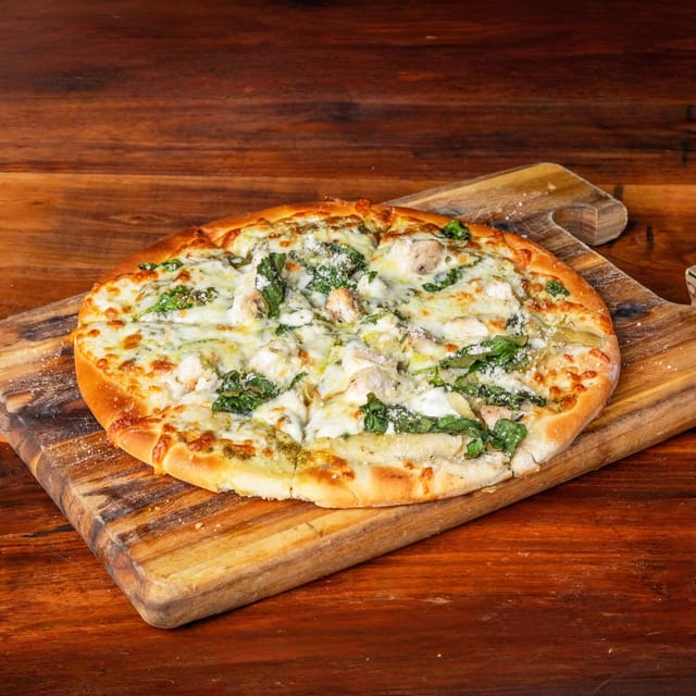 Alley Pesto Pizza.